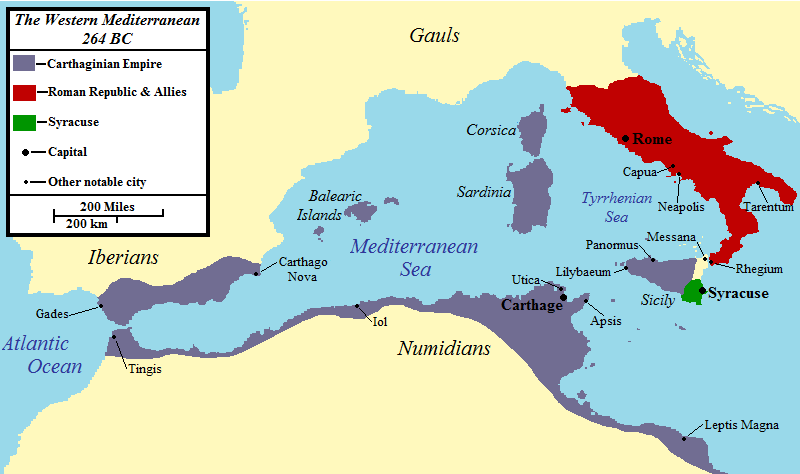 Rome and Carthage territory