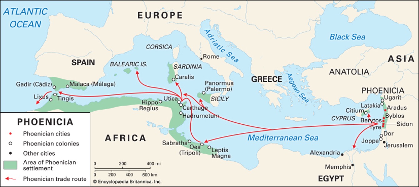 Phoenician map